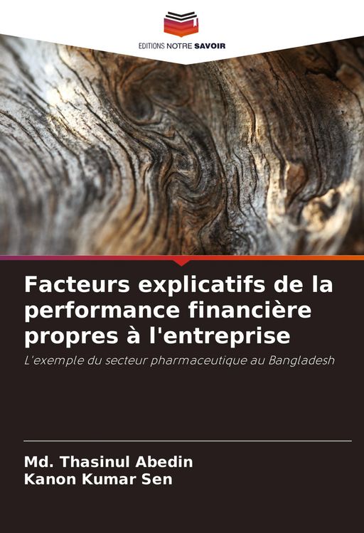 Produktbild: Facteurs explicatifs de la performance financi&egrave;re propres &agrave; l'entreprise