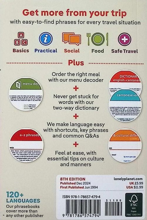 Produktbild: Lonely Planet Cantonese Phrasebook & Dictionary