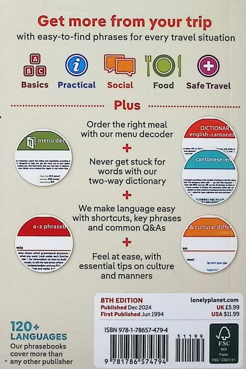 Produktbild: Lonely Planet Cantonese Phrasebook & Dictionary