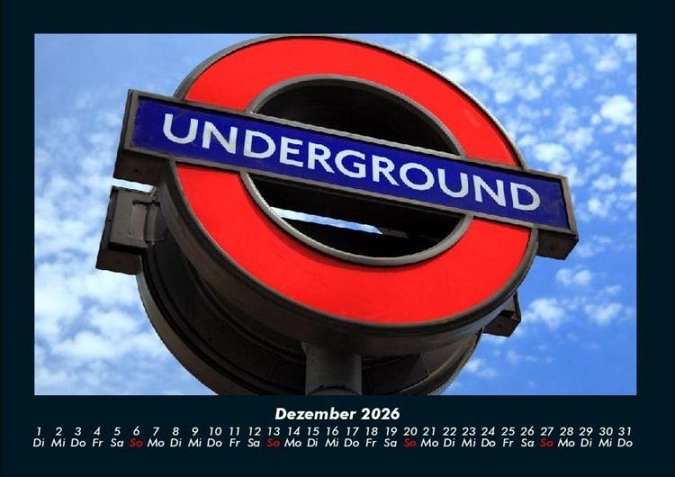Produktbild: London 2026 Fotokalender DIN A4