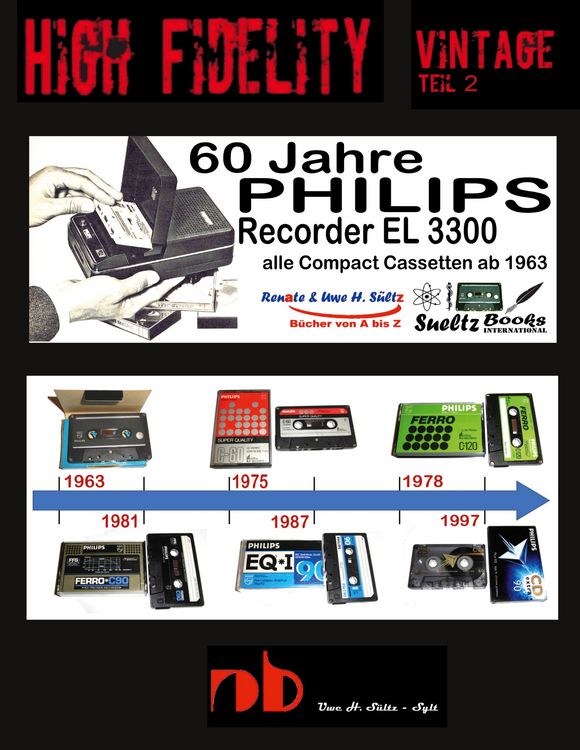 Produktbild: 60 Jahre PHILIPS Recorder EL 3300 - alle Compact Cassetten ab 1963