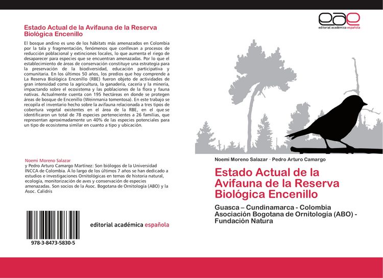 Produktbild: Estado Actual de la Avifauna de la Reserva Biol&oacute;gica Encenillo