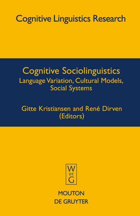 Produktbild: Cognitive Sociolinguistics