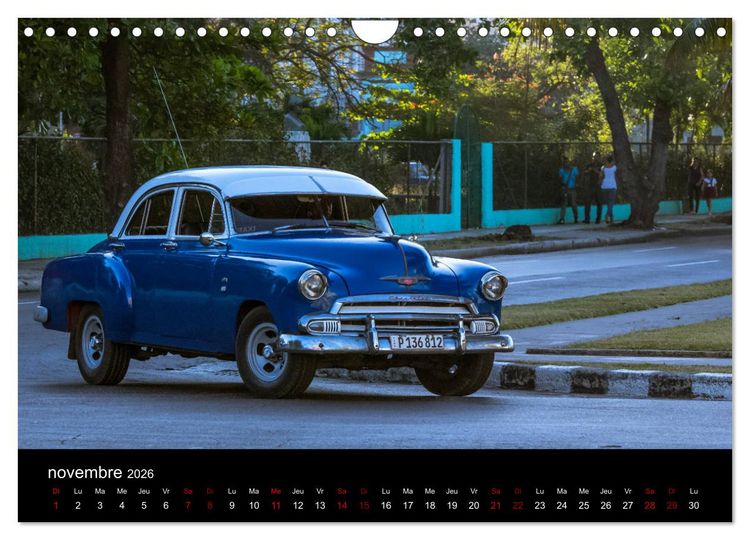 Produktbild: Cuba les belles am&eacute;ricaines (Calendrier mural 2026 DIN A4 vertical), CALVENDO calendrier mensuel