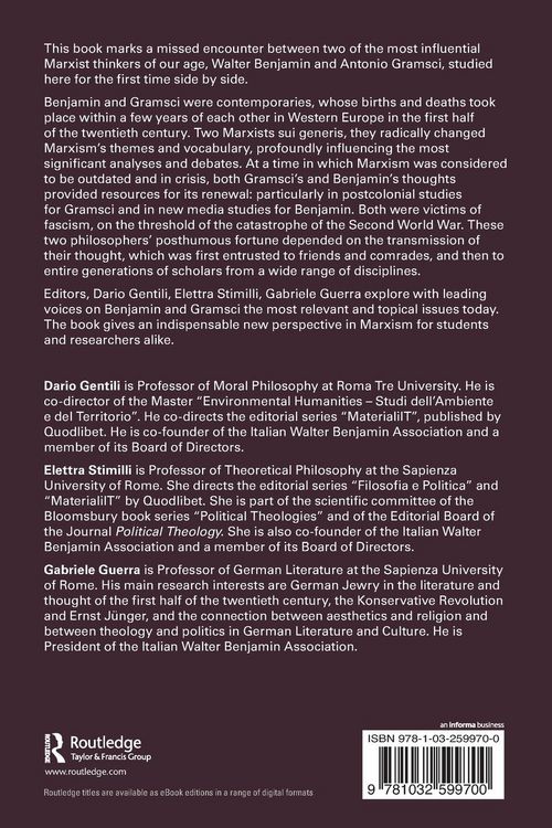 Produktbild: Walter Benjamin and Antonio Gramsci