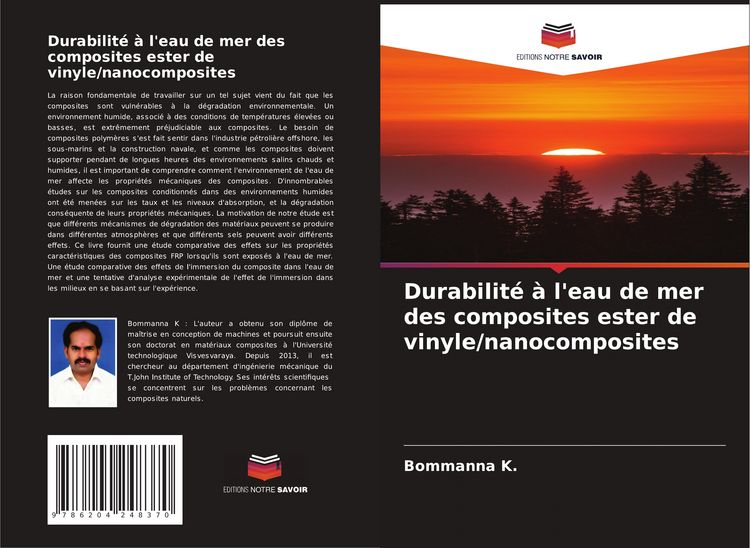 Produktbild: Durabilit&eacute; &agrave; l'eau de mer des composites ester de vinyle/nanocomposites