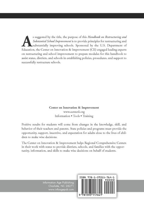 Produktbild: Handbook on Restructuring and Substantial School Improvement (Hc)