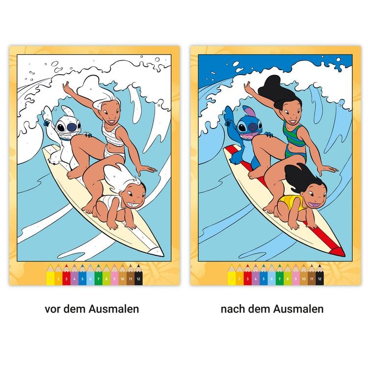 Produktbild: CreArt Malen nach Zahlen ab 7 Disney - Lilo & Stitch