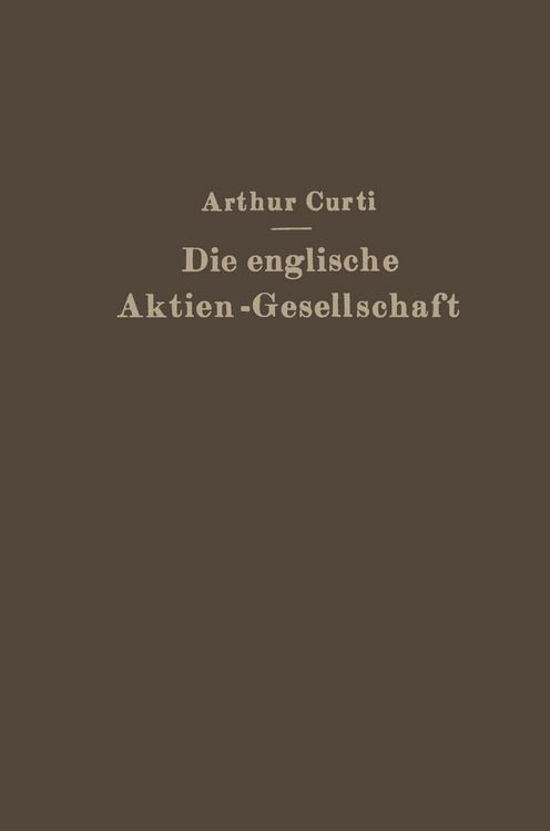 Produktbild: Die Englische Aktien-Gesellschaft nach neuem Recht