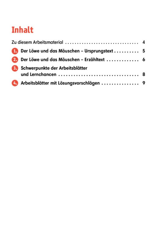 Produktbild: Arbeitsmaterial Grundschule. Fabeln f&uuml;r den Deutschunterricht: Der L&ouml;we und das M&auml;uschen. Eine Fabel von &Auml;sop