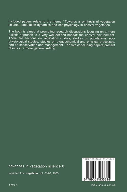 Produktbild: Ecology of coastal vegetation