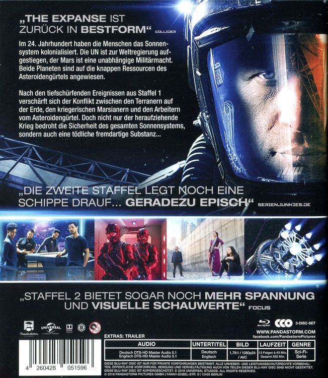 Produktbild: The Expanse - Staffel 2 [3 BRs]
