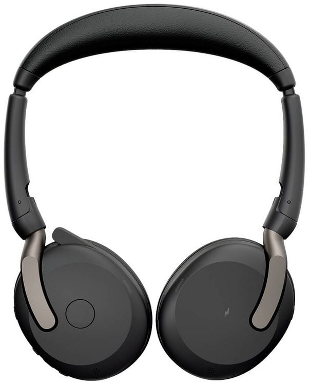 Produktbild: Jabra Evolve2 65 Flex Link380a UC On Ear Headset Bluetooth&reg; Stereo Schwarz Noise Cancelling Headset, Mikrofon-Stummschaltung, Lautst&auml;rkeregelung,