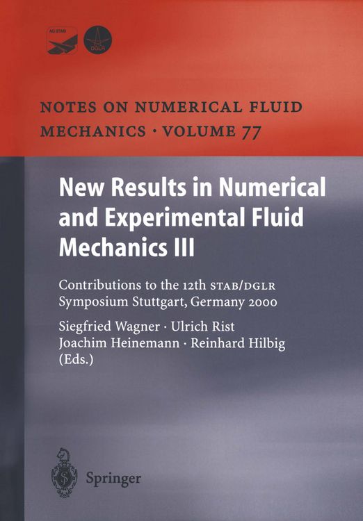 Produktbild: New Results in Numerical and Experimental Fluid Mechanics III