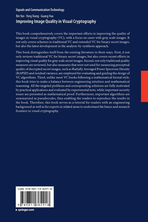 Produktbild: Improving Image Quality in Visual Cryptography