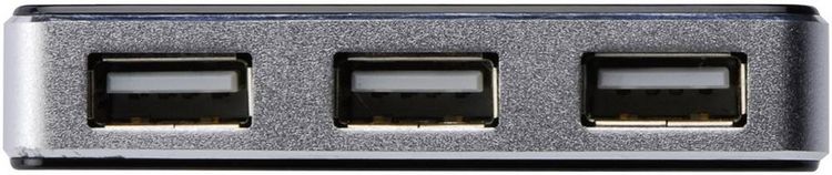 Produktbild: Digitus DA-70220 4 Port USB 2.0-Hub Schwarz, Silber