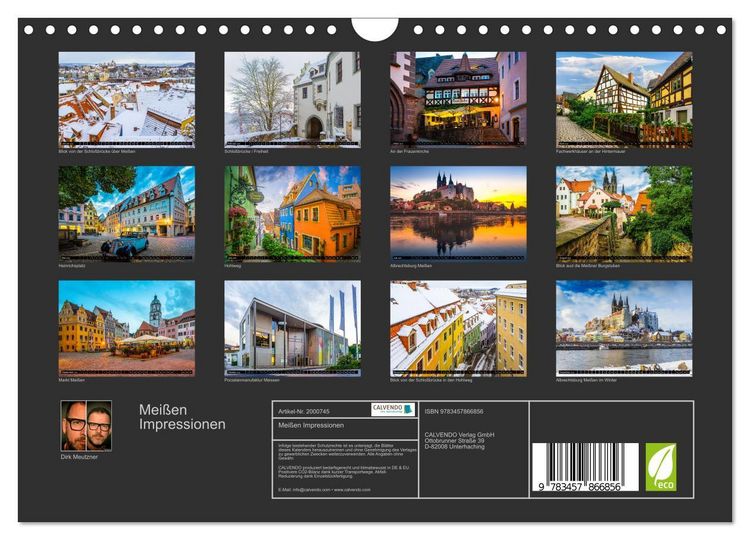 Produktbild: Mei&szlig;en Impressionen (Wandkalender 2026 DIN A4 quer), CALVENDO Monatskalender