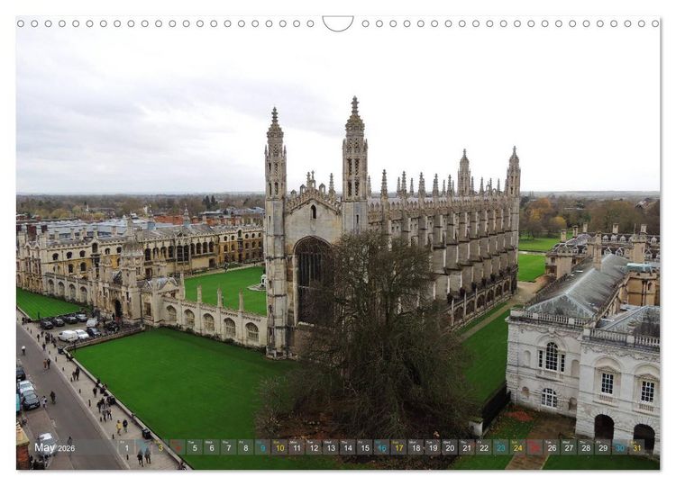 Produktbild: The historic Cambridge (Wall Calendar 2026 DIN A3 landscape), CALVENDO 12 Month Wall Calendar