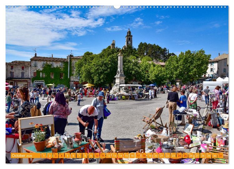 Produktbild: Discover the Beauty of Provence (High Quality Premium Wall Calendar 2026 DIN A2 landscape),CALVENDO 12 Month Wall Calendar