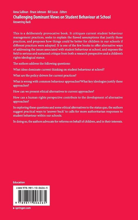 Produktbild: Challenging Dominant Views on Student Behaviour at School