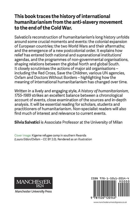 Produktbild: A history of humanitarianism, 1755-1989