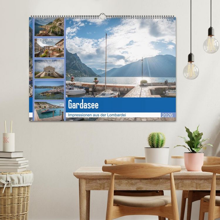 Produktbild: Gardasee - Impressionen aus der Lombardei (Wandkalender 2026 DIN A2 quer), CALVENDO Monatskalender