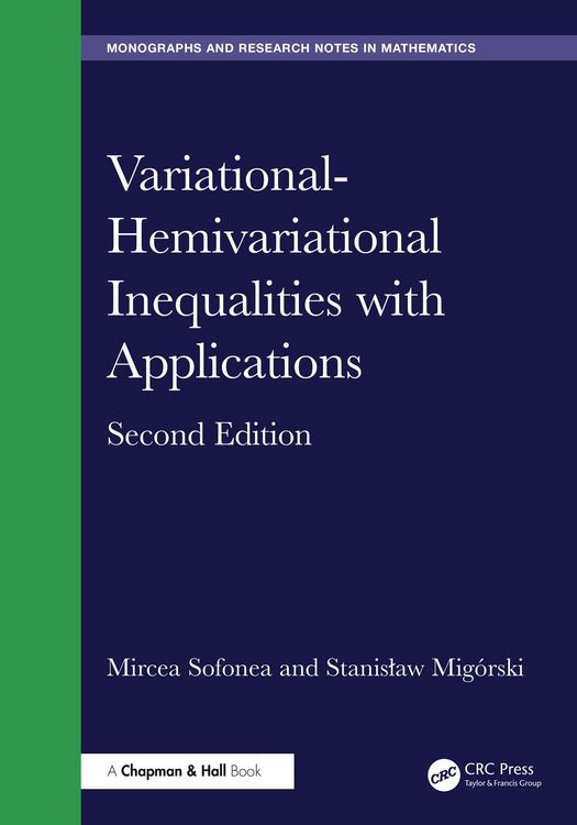 Produktbild: Variational-Hemivariational Inequalities with Applications