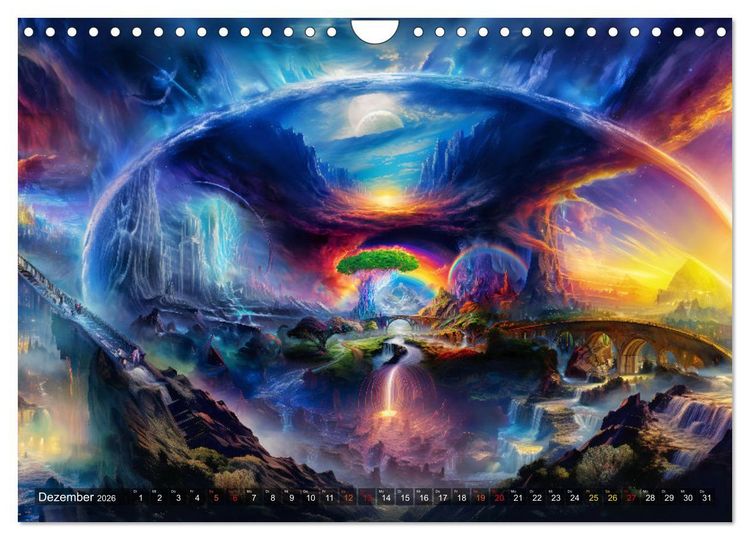 Produktbild: G&ouml;tterd&auml;mmerung - Der Ragnar&ouml;k in der nordischen Mythologie (Wandkalender 2026 DIN A4 quer), CALVENDO Monatskalender