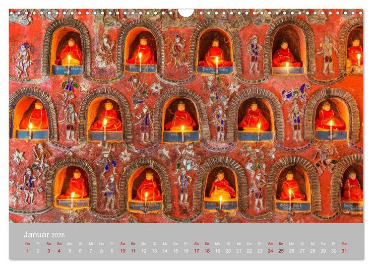 Produktbild: BUDDHA - Ein sanftes L&auml;cheln (Wandkalender 2026 DIN A3 quer), CALVENDO Monatskalender