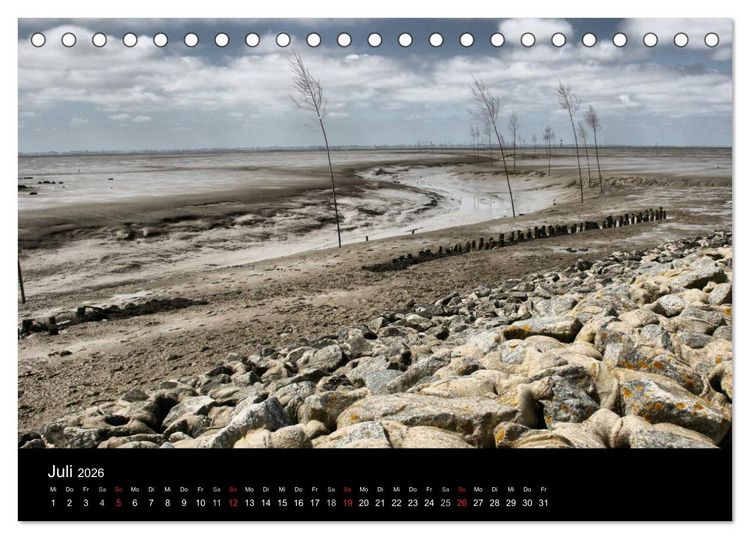 Produktbild: Wunderbare Nordsee (Tischkalender 2026 DIN A5 quer), CALVENDO Monatskalender