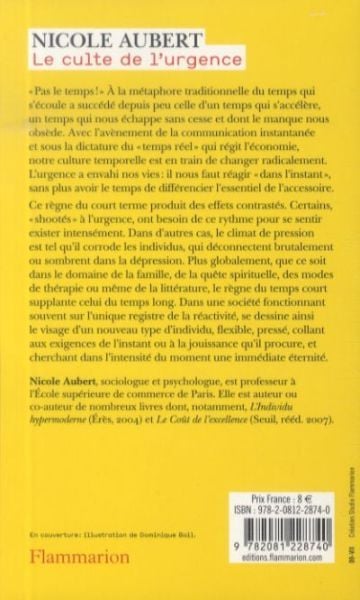 Produktbild: Le culte de l'urgence. La soci&eacute;t&eacute; malade du temps