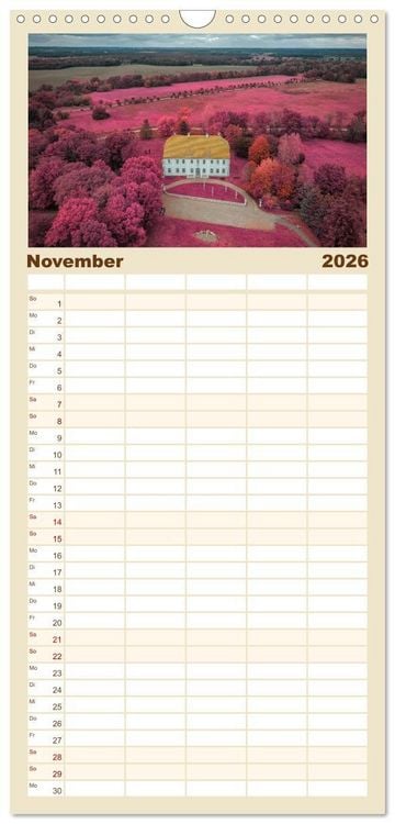 Produktbild: Familienplaner 2026 - Die Lausitz - Region im Wandel mit 5 Spalten (Wandkalender, 21 x 45 cm) CALVENDO