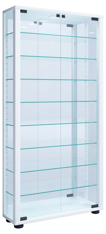 Produktbild: Glas Stand Vitrine Sammelvitrine Lumo Maxi Spiegel