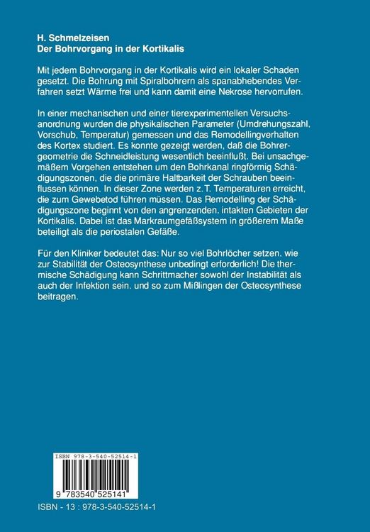 Produktbild: Der Bohrvorgang in der Kortikalis
