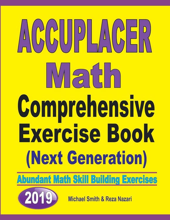 Produktbild: Accuplacer Math Comprehensive Exercise Book (Next Genaration)