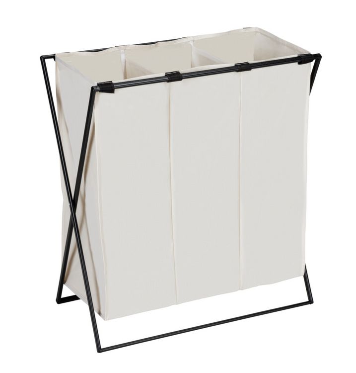Produktbild: W&auml;schesammler Mod. Trio XL Beige, mit drei F&auml;chern