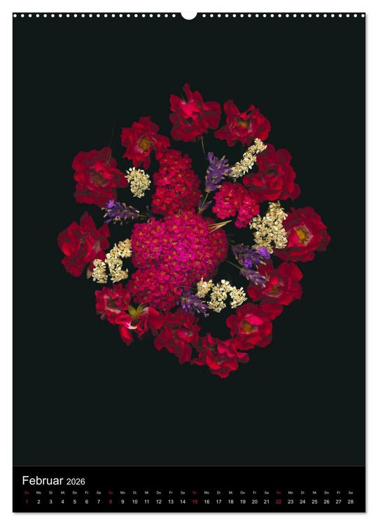 Produktbild: Blumen bei Nacht (Wandkalender 2026 DIN A2 hoch), CALVENDO Monatskalender