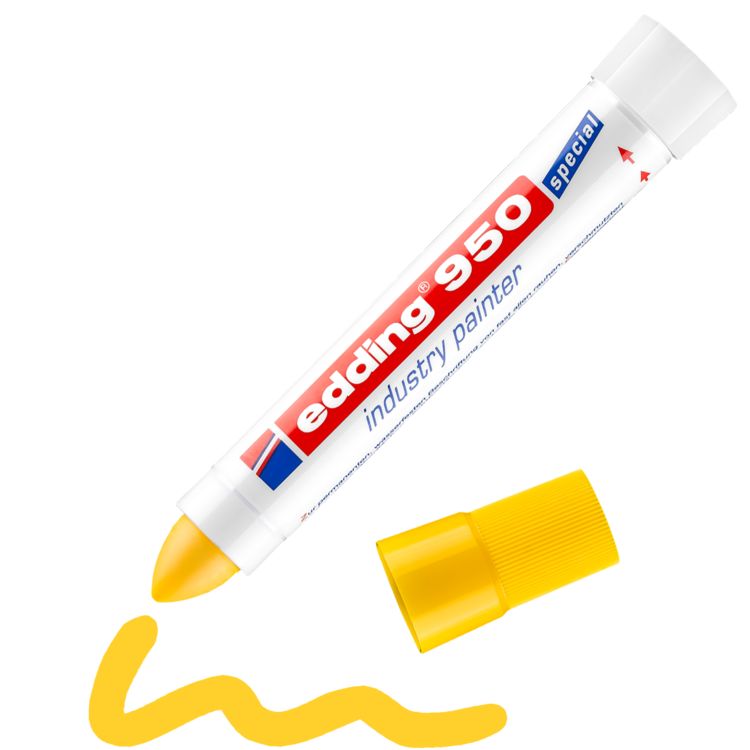 Produktbild: Edding 950 industry painter 4-950005 Industriemarker Gelb wasserfest: Ja
