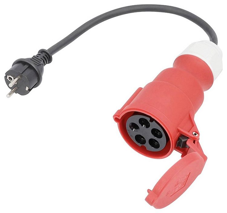 Produktbild: AS Schwabe 61371 Strom Adapterkabel 16A Schwarz 0.3m H07RN-F 3G 2,5mm&sup2;