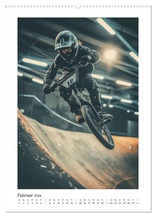 Produktbild: BMX Action (Wandkalender 2026 DIN A2 hoch), CALVENDO Monatskalender