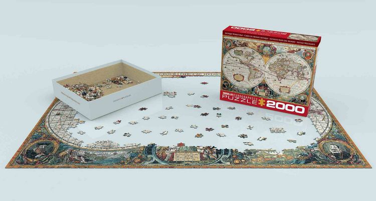 Produktbild: ANTIQUE WORLD MAP 2000PC PUZZL