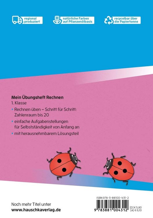 Mein Übungsheft Rechnen lernen 1. Klasse
