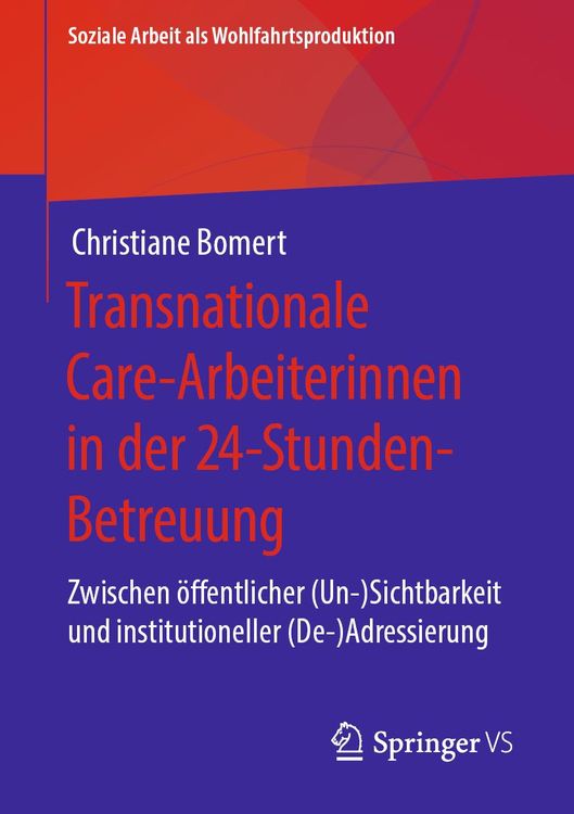 Produktbild: Transnationale Care-Arbeiterinnen in der 24-Stunden-Betreuung