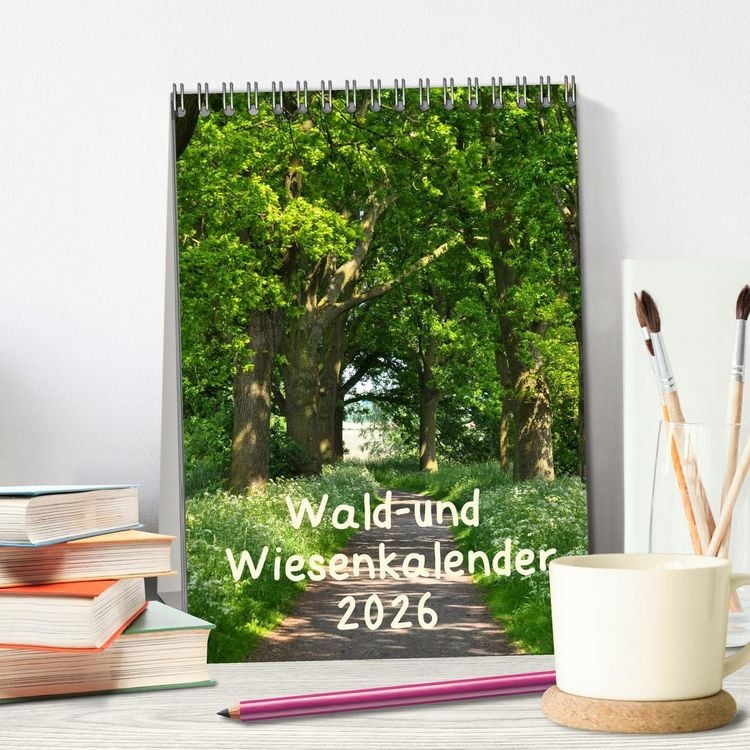 Produktbild: Wald- und Wiesenkalender 2026 Planer (Tischkalender 2026 DIN A5 hoch), CALVENDO Monatskalender