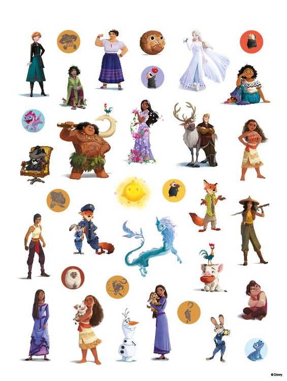 Produktbild: Disney Best of: 1001 Sticker - Stickern - R&auml;tseln - Ausmalen