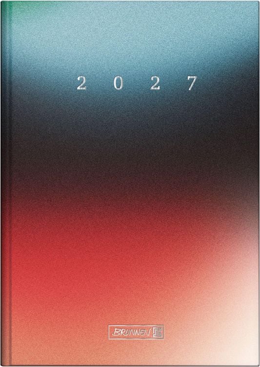 Produktbild: BRUNNEN 1079512017 Buchkalender Mod. 795 2027 "Redblue" A5, Papier