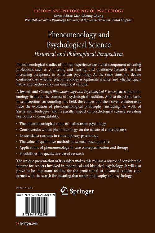 Produktbild: Phenomenology and Psychological Science