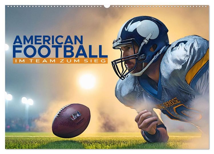 Produktbild: American Football - im Team zum Sieg (Wandkalender 2026 DIN A2 quer), CALVENDO Monatskalender
