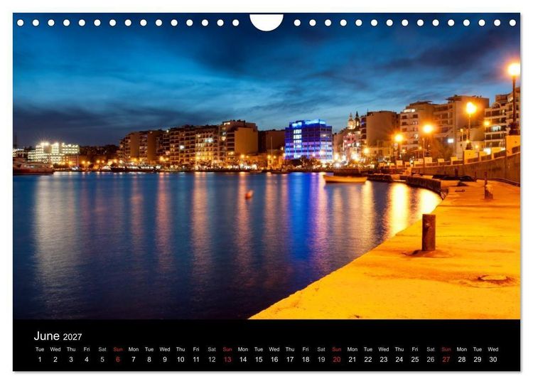 Produktbild: Malta. The sunny island full of charm. (Wall Calendar 2027 DIN A4 landscape), CALVENDO 12 Month Wall Calendar