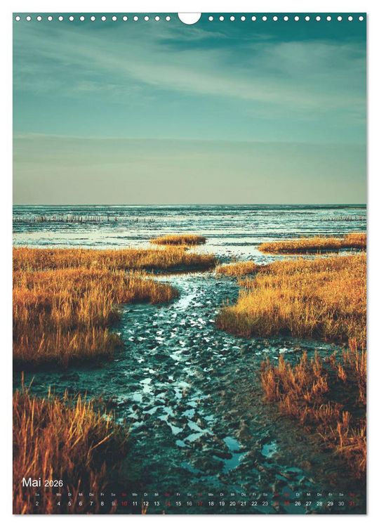 Produktbild: Farbenpracht Nordsee (Wandkalender 2026 DIN A3 hoch), CALVENDO Monatskalender